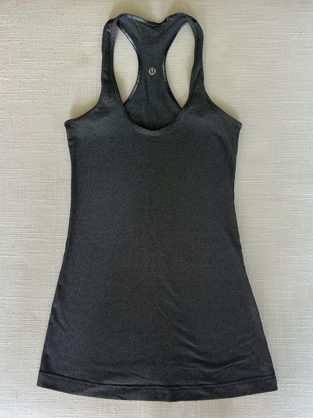 Lululemon Cool Racerback Tank Black Striped Racerback Estimated Size 4